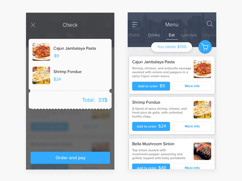 Food Menu UI