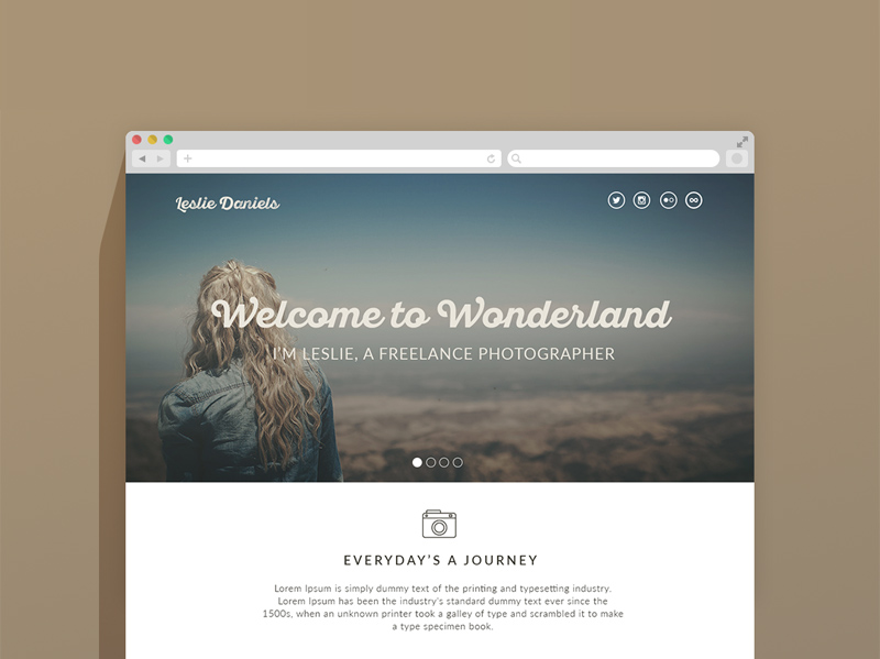 Leslie – Portfolio Page For Photographers