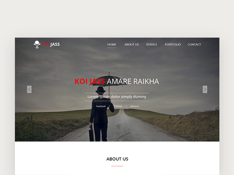 KOI JASS One Page Template