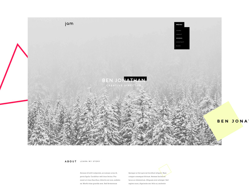 Jam – CV/Portfolio Theme