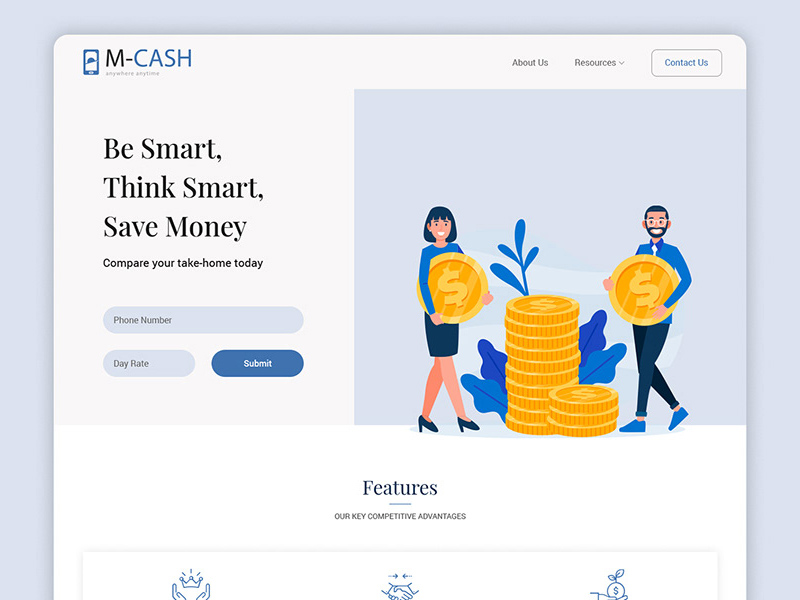 Accounting Landing Page Template