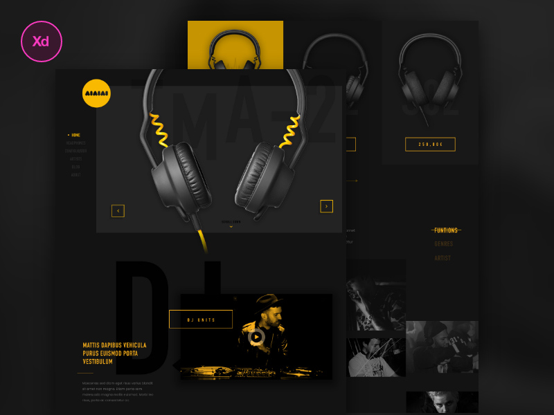 Aiaiai Music Redesigned With Adobe XD
