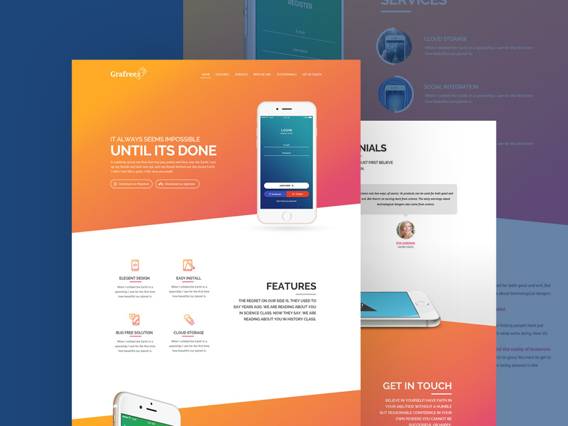 Akira Landing Page Template
