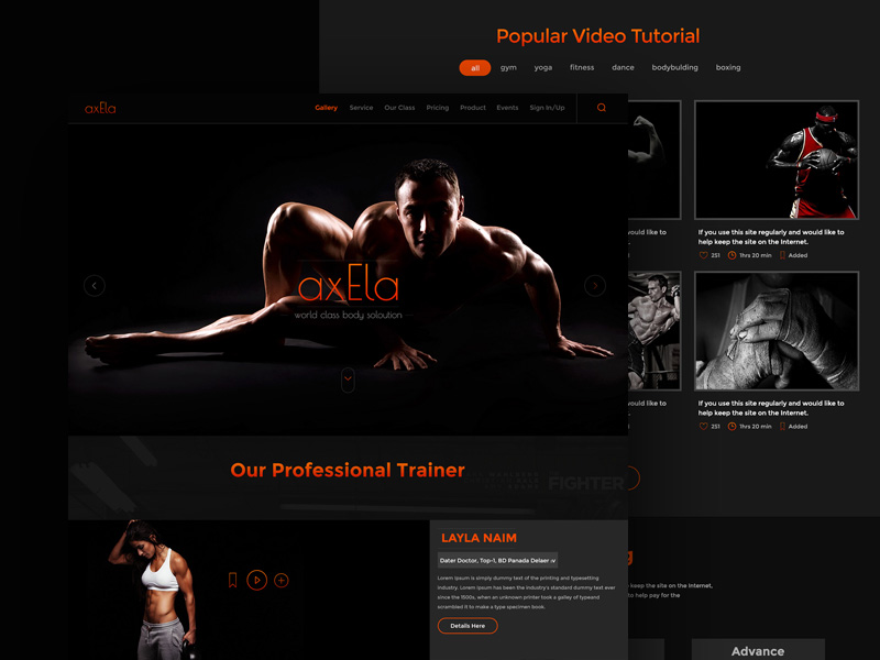 Axela Website Template