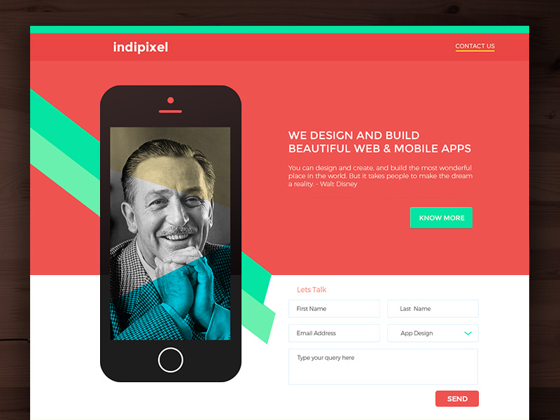 Indipixel Landing Page Template