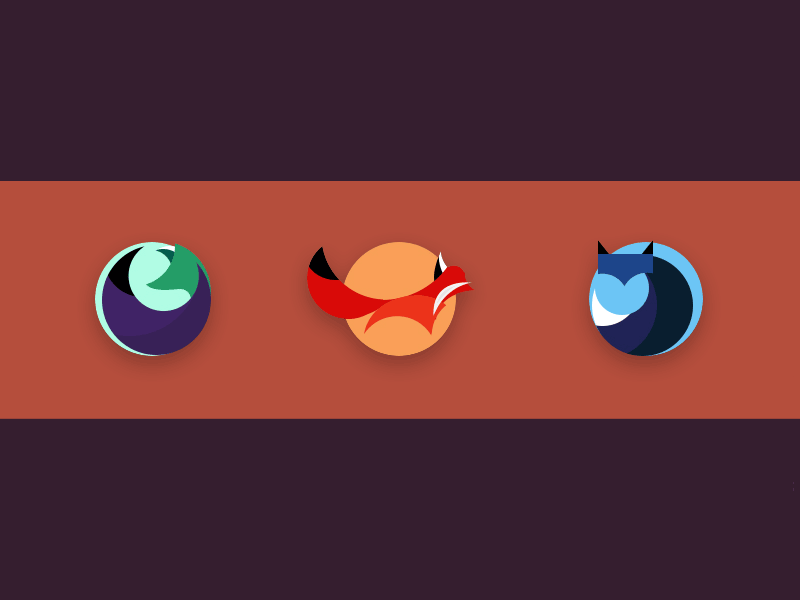 3 Fox Icons
