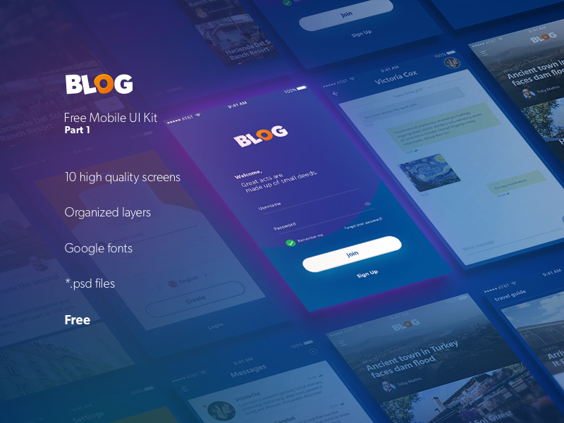 Blog UI Kit Part 1