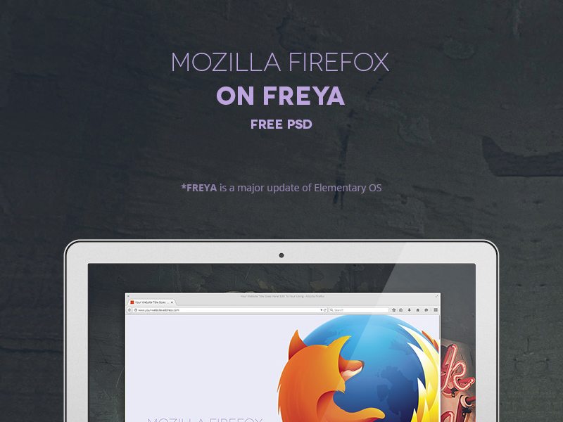 Mozilla Firefox Mockup  On Freya