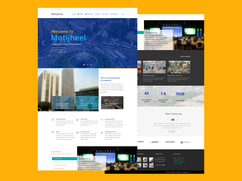 Motijheel One Page Template