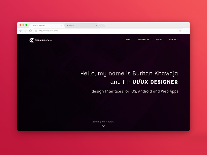 Chrome Browser Mockup
