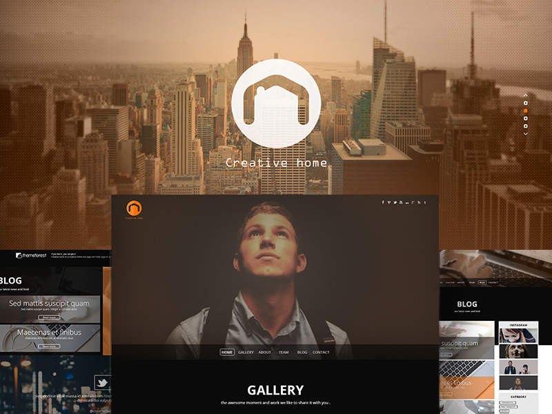 Creative Home Portfolio Template