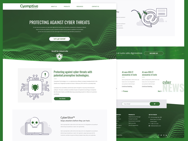 Free Bootstrape Grid Template – Cyemptive Technology