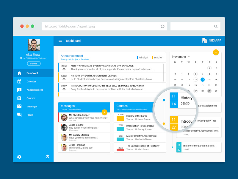 Material Education Dashboard