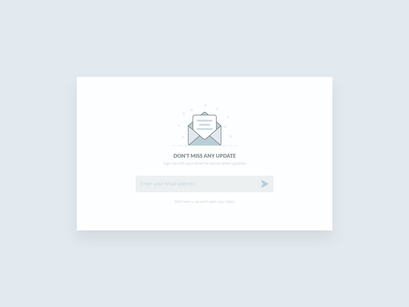 Newsletter UI Design