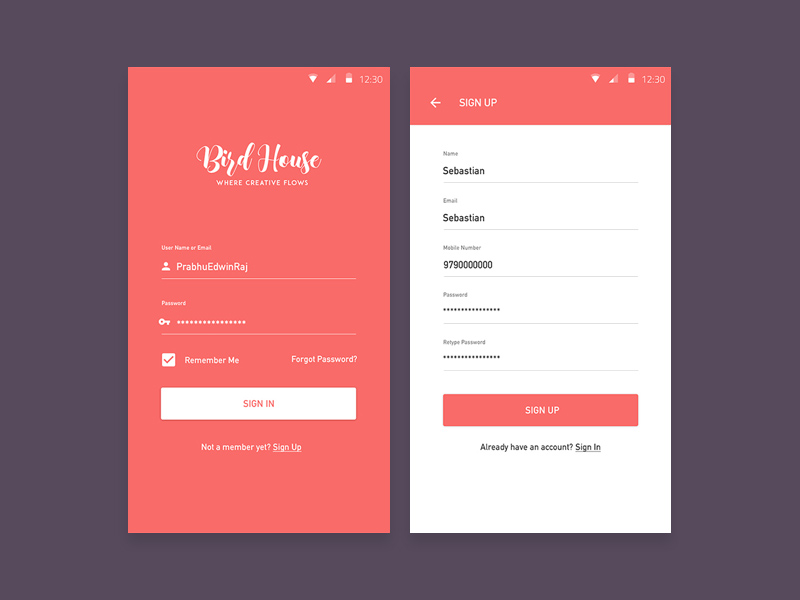 Daily ui sign up free psd template psd repo