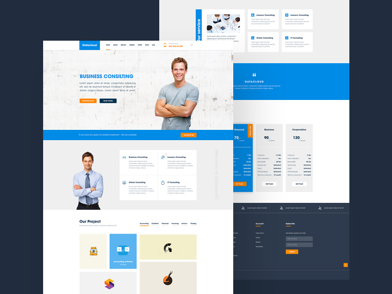 Datacloud Website Design