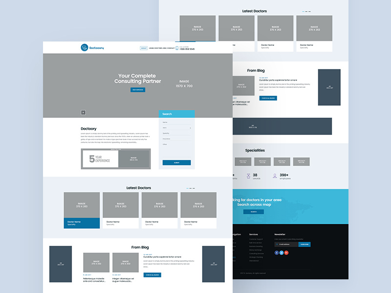 Medical Website Template – Doctooory