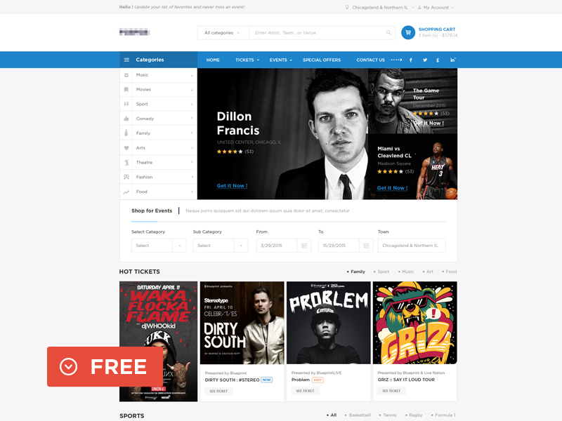 Ticket & Event Web Design