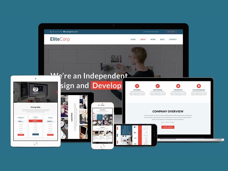 EliteCorp Website Template