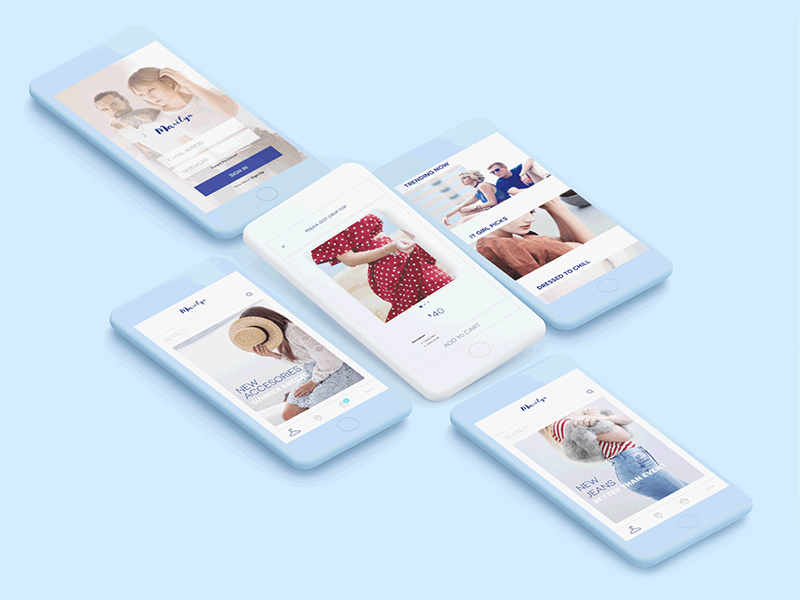 eStore Mobile App Design