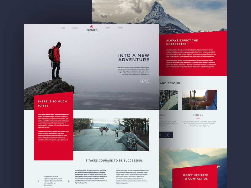Explore Website Template