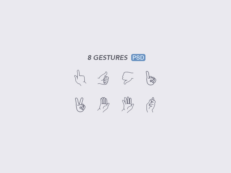 Gestures Icons