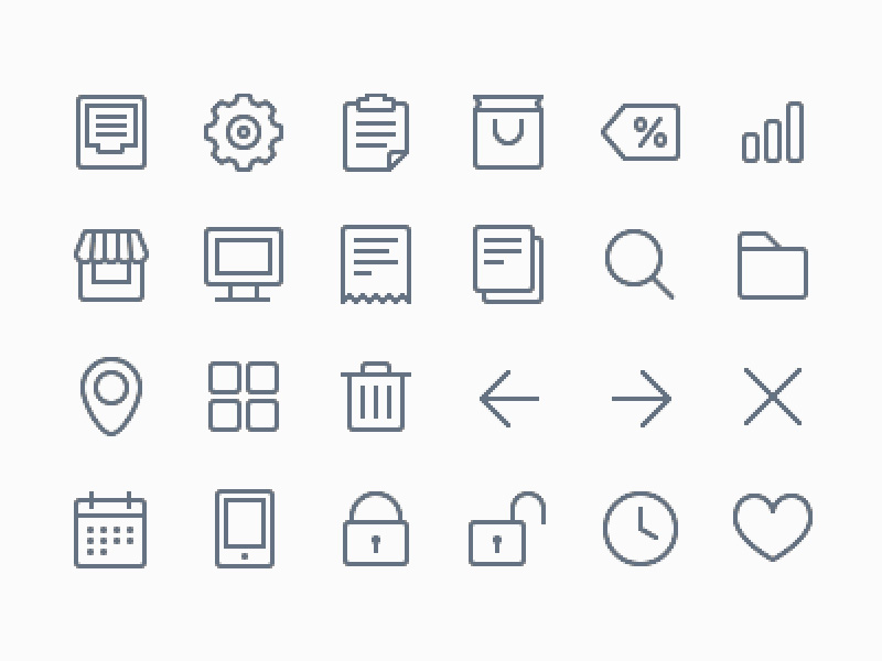 24 Line Icons