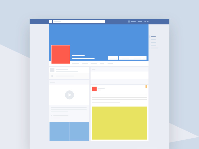 Facebook Template Mockup