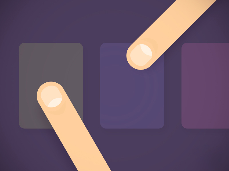 Finger Over Screen Mockup