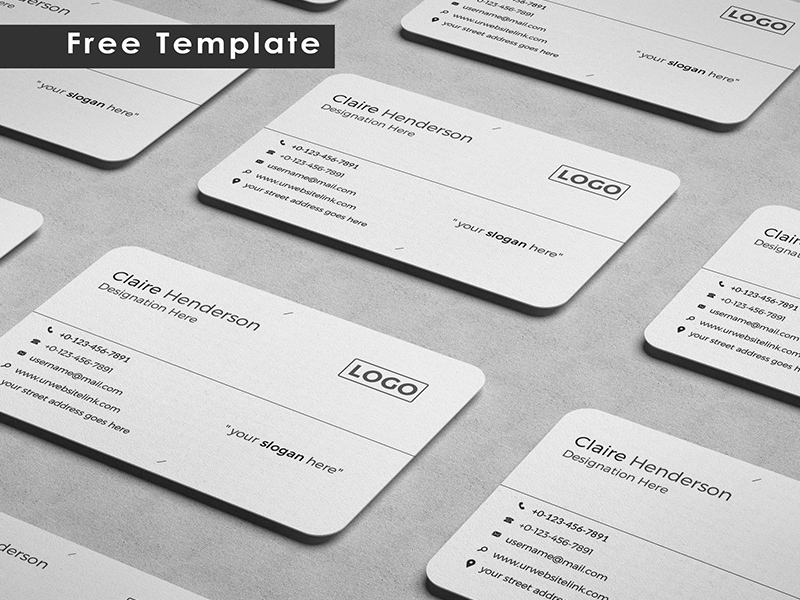 Business Card Mockup Template