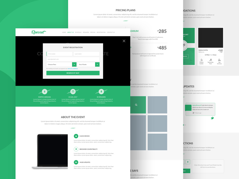 Misocial Website Template | Free PSD Template | PSD Repo