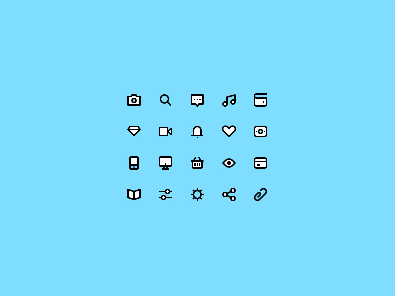20 Duotone Icon Set