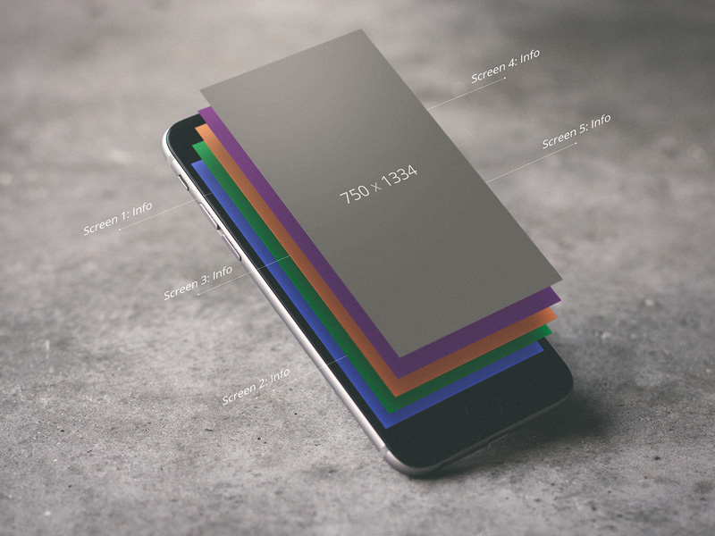 iPhone Mockup In Air