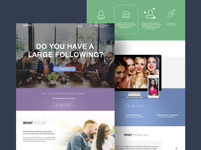 SnapFixx Landing Page