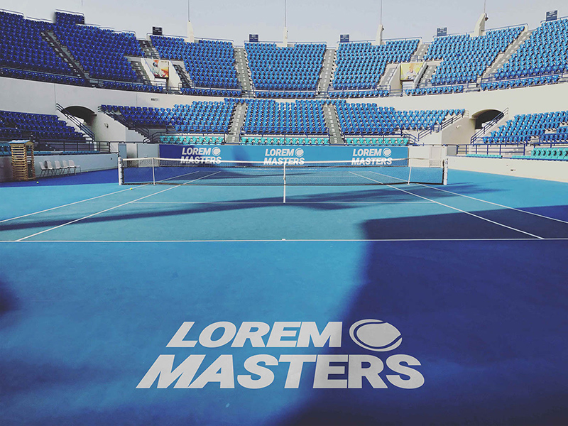 Tennis Court Brand Mockup