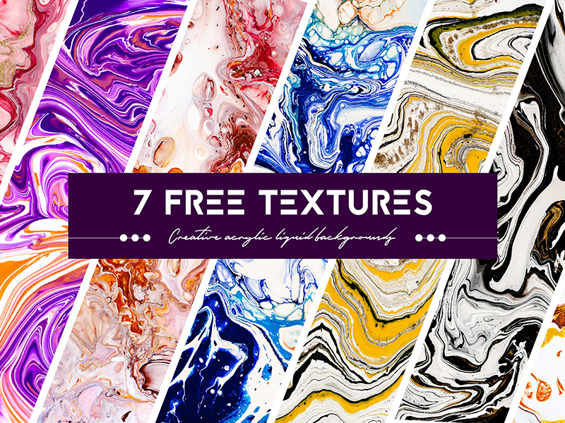 Acrylic Liquid Paint Textures