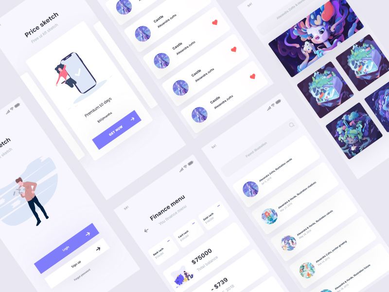 Free Xd UI Kit