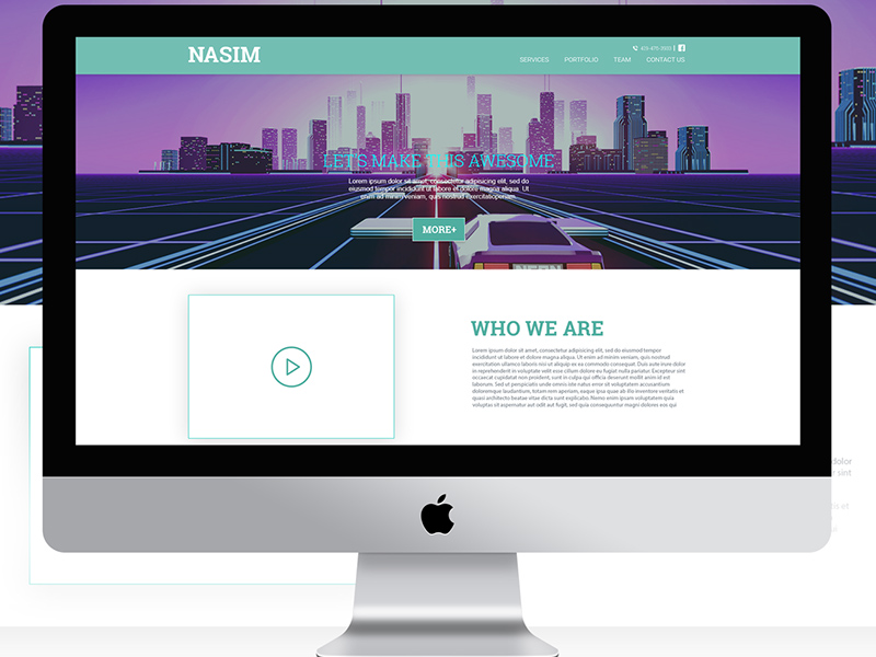 Agency Website PSD Template