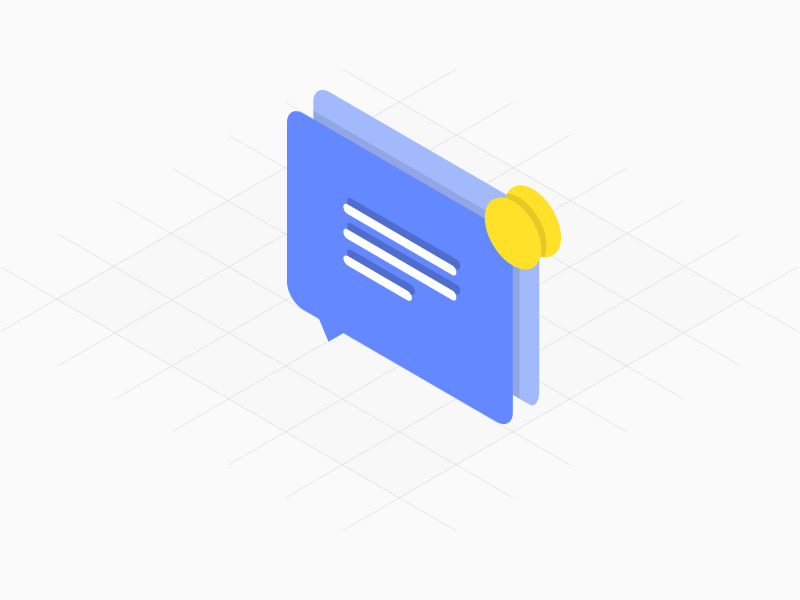 Chat Isometric Icon