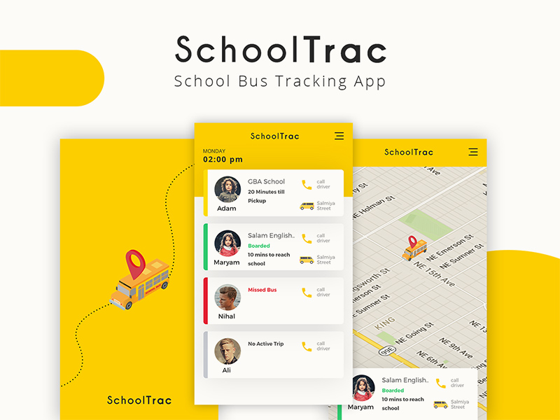SchoolTrac – School Bus Tracking App