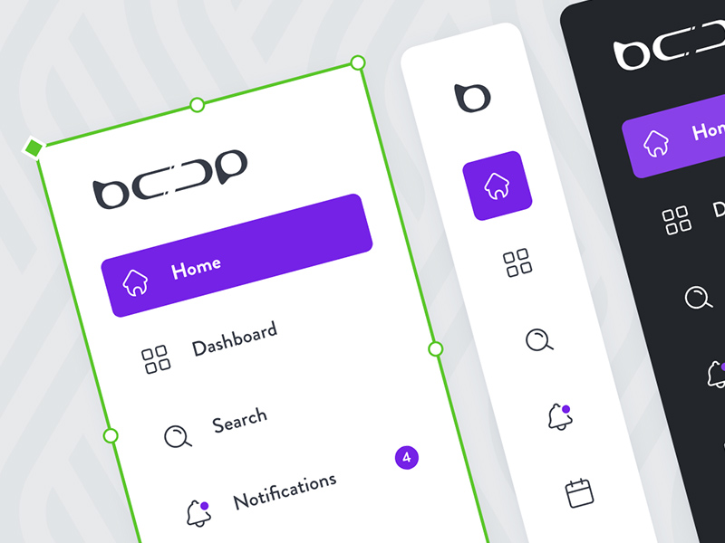Sidebar Navigation Component For Xd