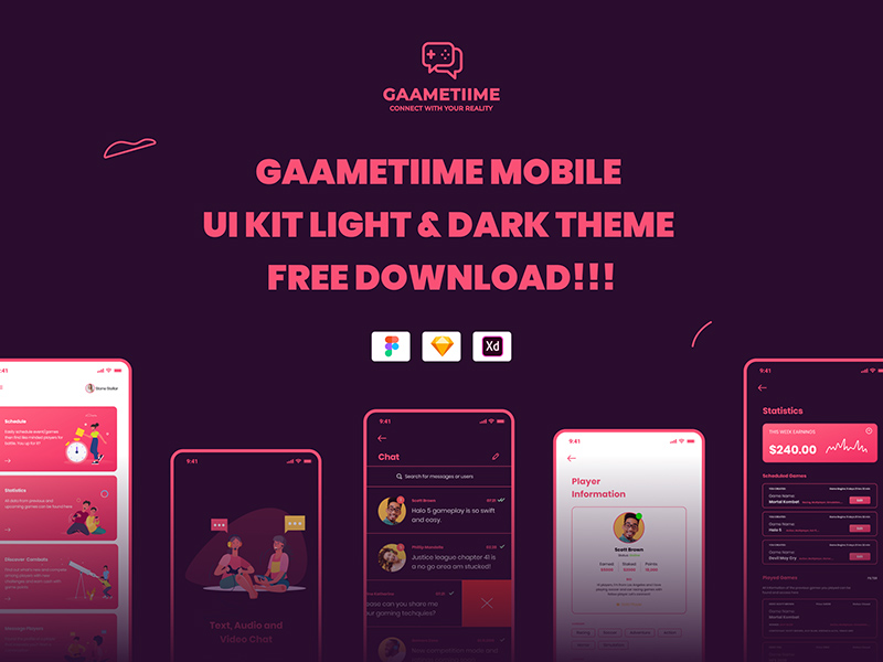 Gaametiime Xd UI Kit