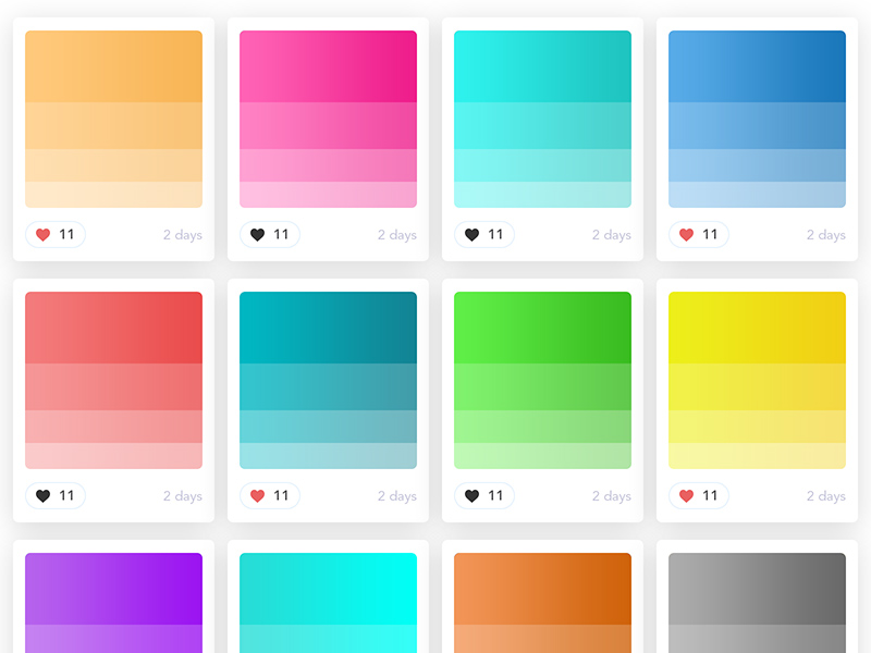 Gradient Palettes For Photoshop
