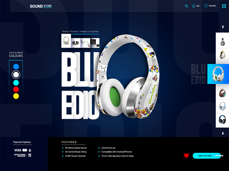 Headphone Product Page