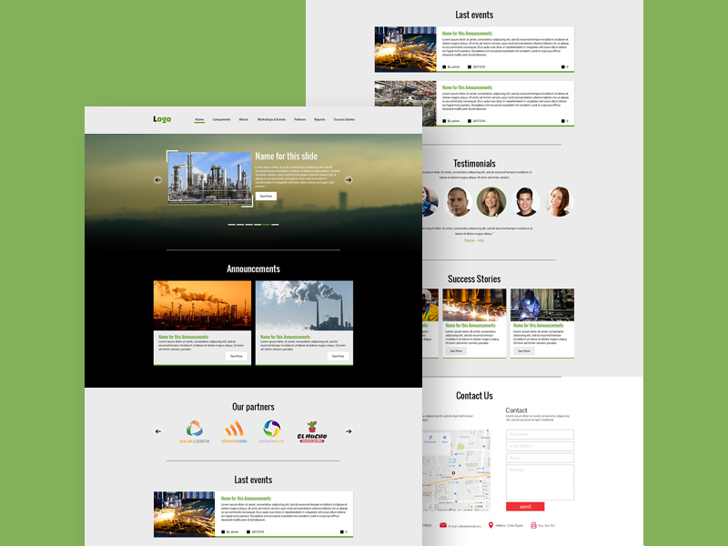 Factory Website Template