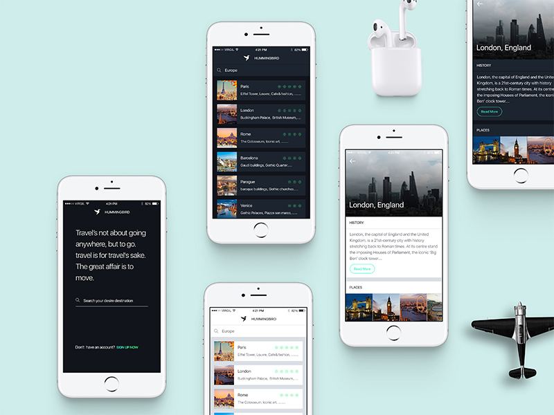 Hummingbird Travel App Kit