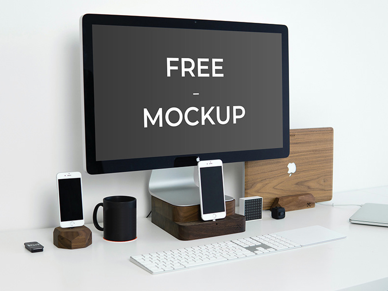 iMac Mockup Perspective