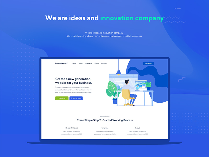 Interactive ART Agency Template