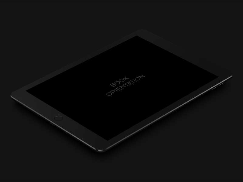 iPad Pro 9.7 Dark Mockup