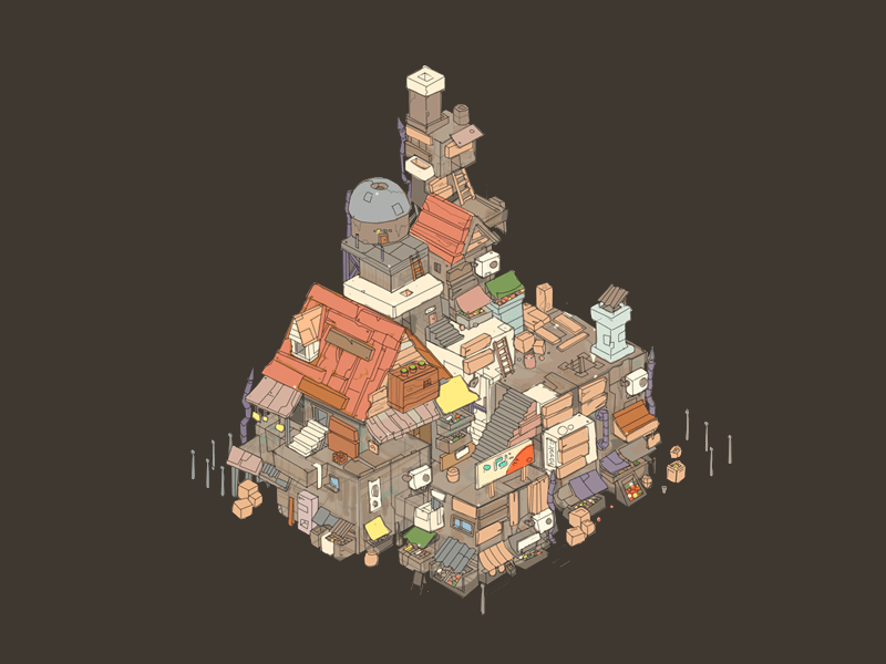 Isometric Brush Objects